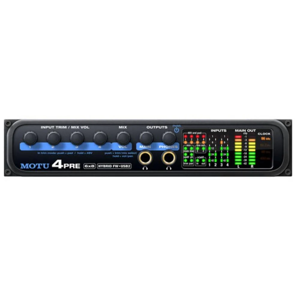 Motu 4Pre Compact USB 2.0/Firewire Audio Interface - Image 4