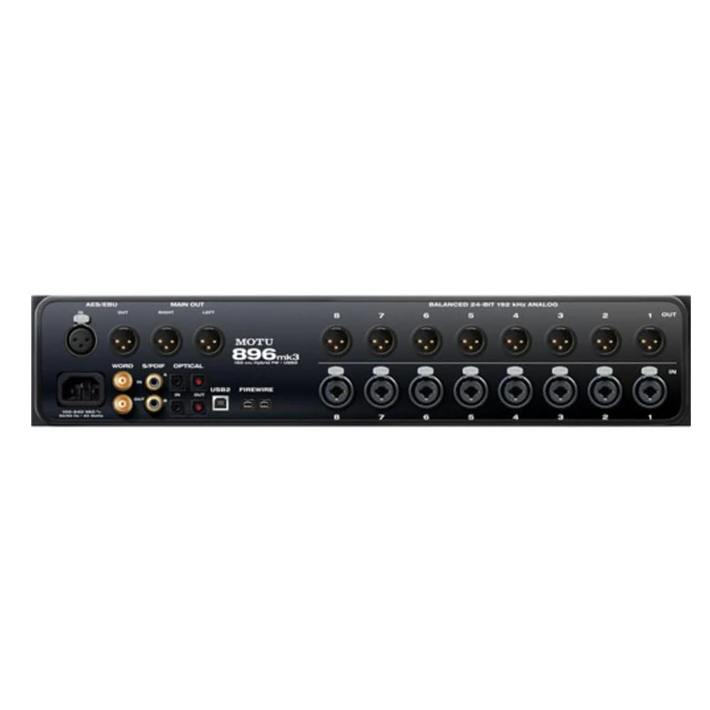 Motu 896mk3 Hybrid Firewire/USB 2.0 Audio Interface - Image 3