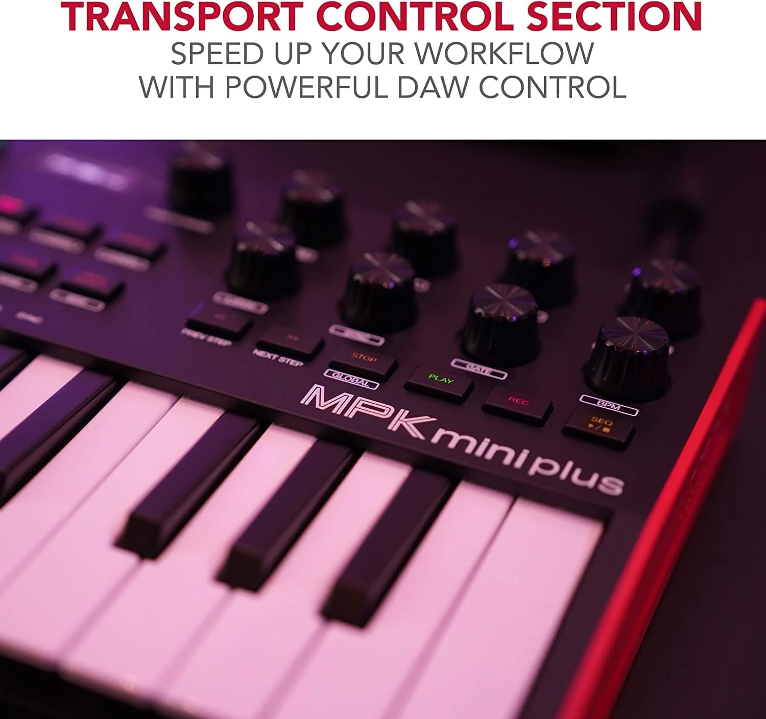 Akai MPK Mini Plus 37-Key Compact Midi Keyboard Controller with MPC Beats Software Pack - Image 12