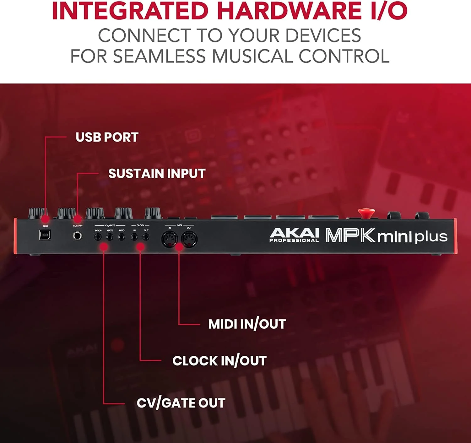 Akai MPK Mini Plus 37-Key Compact Midi Keyboard Controller with MPC Beats Software Pack - Image 13