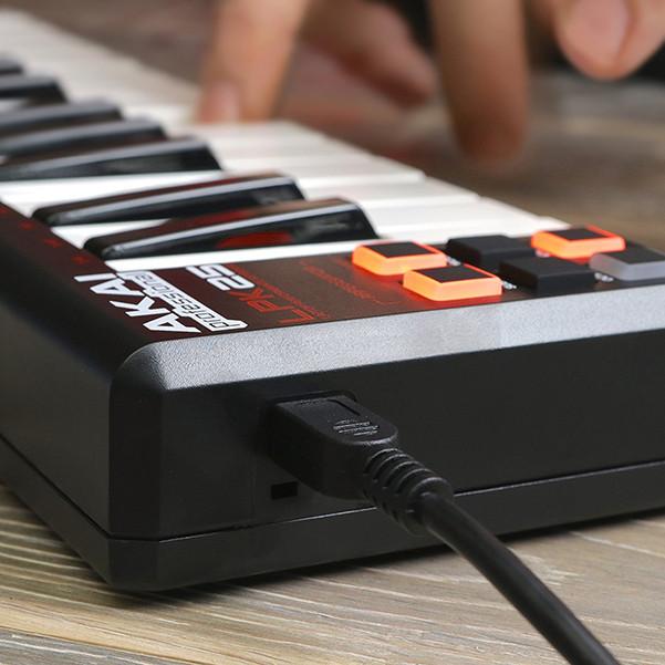 Akai Professional LPK25 Laptop Performance MIDI Keyboard With Btwig Software, Polishing Cloth, Gigbag & Ebook - Image 4