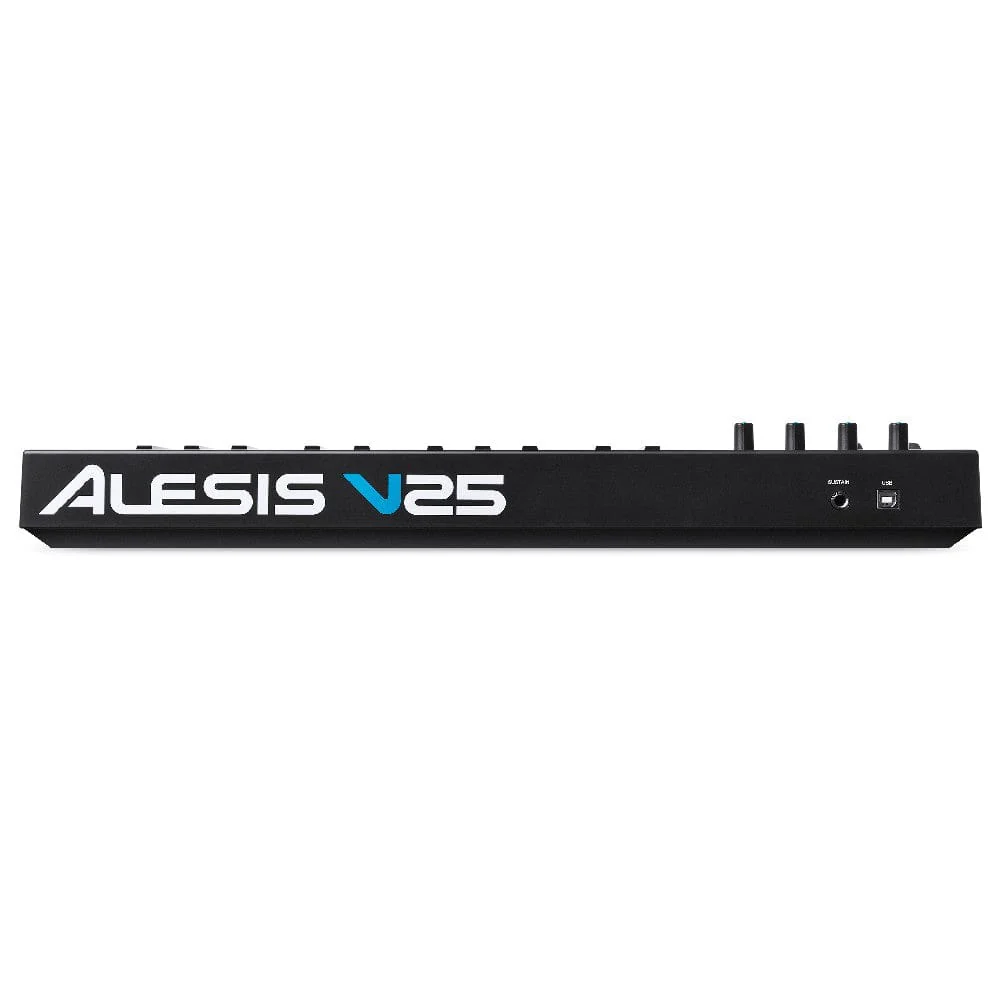 Alesis V Mini Portable 25 Key USB MIDI Keyboard Controller with Pads & Pro Software Suite featuring ProTools First Included - Image 4