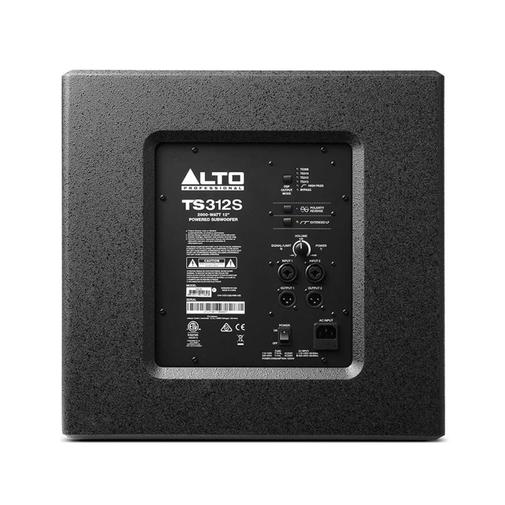 Alto 2000 Watt Truesonic Powered Subwoofer - Black - Image 2