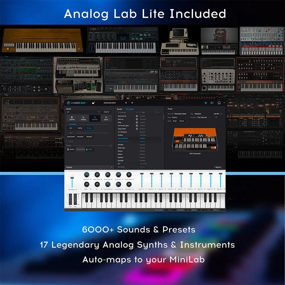 Arturia Minilab 3 25-Note Velocity Sensitive Slim Midi Keyboard - Image 15