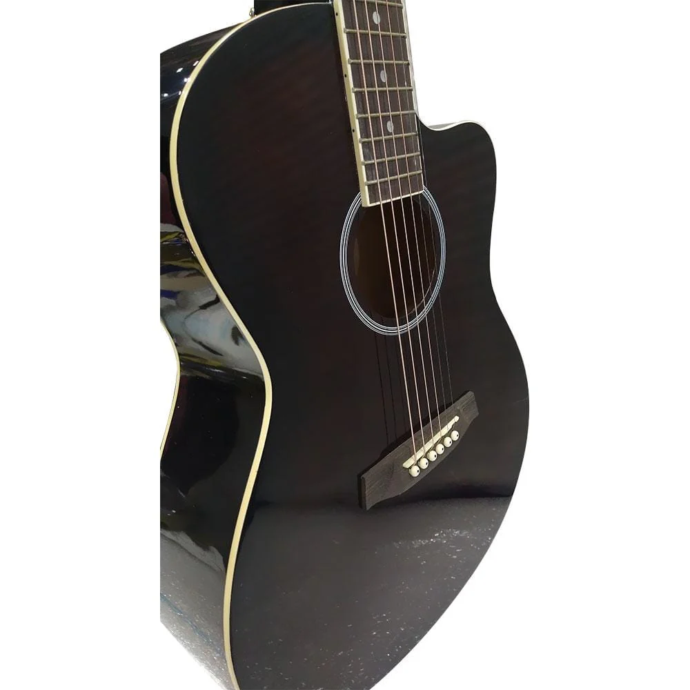 Ashton D10C 39-inch Cutaway Acoustic Guitar - Open Box - Image 3