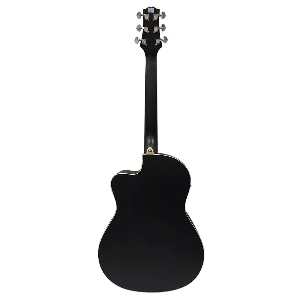 Ashton D10CEQ 39-inch Cutaway Electro Acoustic Guitar With Gigbag, Picks, Strap, Cloth & Ebook - Image 14