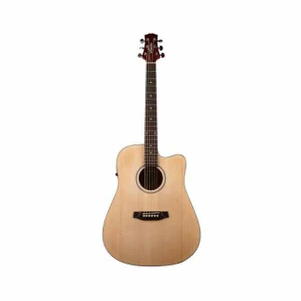 Ashton D20CEQ Dreadnought 41-Inch Cutaway Electro-Acoustic Guitar With Gigbag, Picks, Strap, Cloth, Cable & Ebook - Image 2