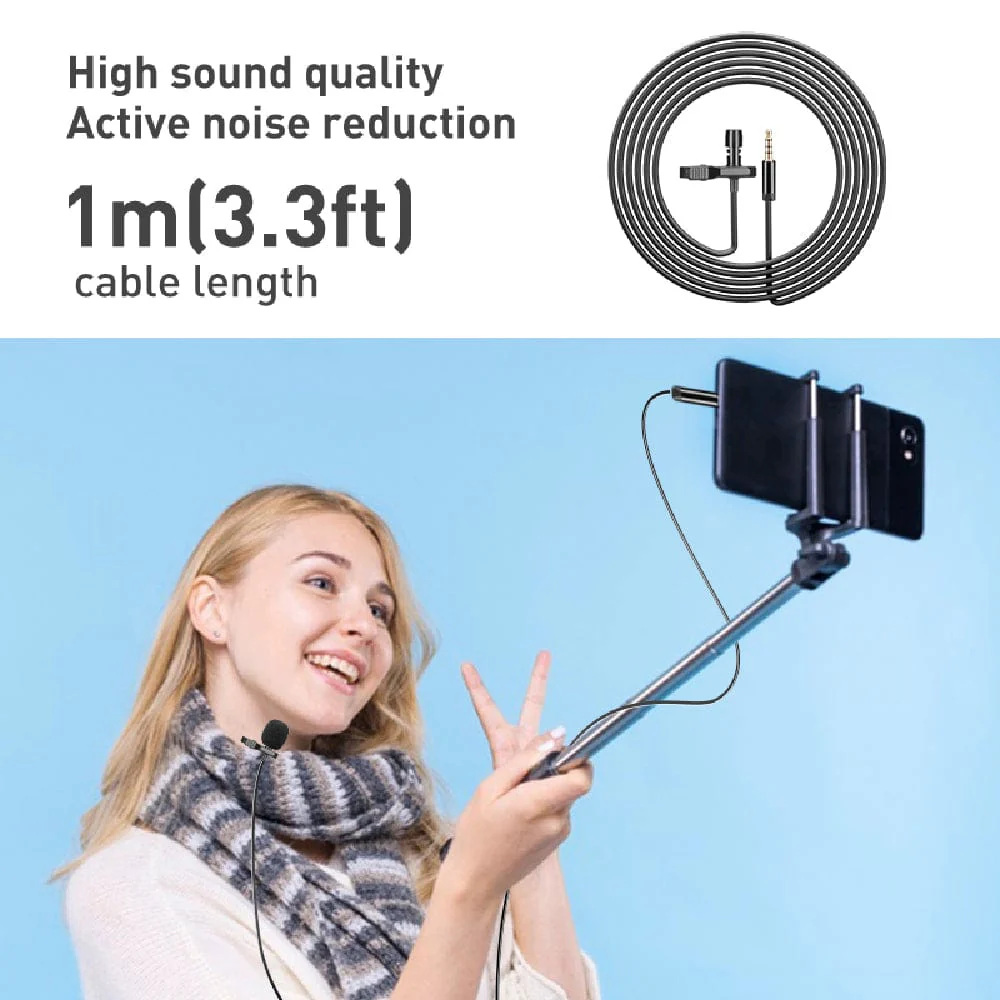 Audio Array AM-C16 Single Head Condenser Lavalier Lapel Mic with 3.5mm Connector - Image 5
