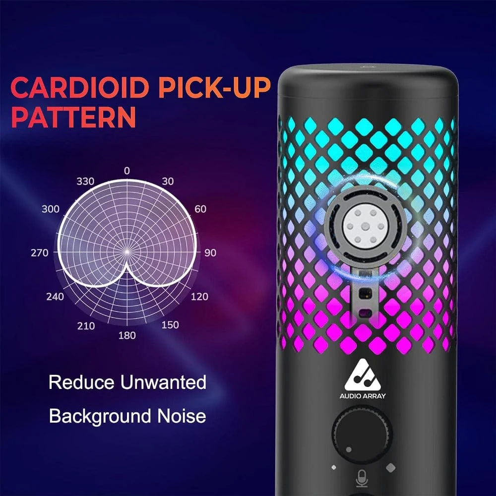 Audio Array AM-C30 RGB Light Gaming Tripod Stand - Image 3