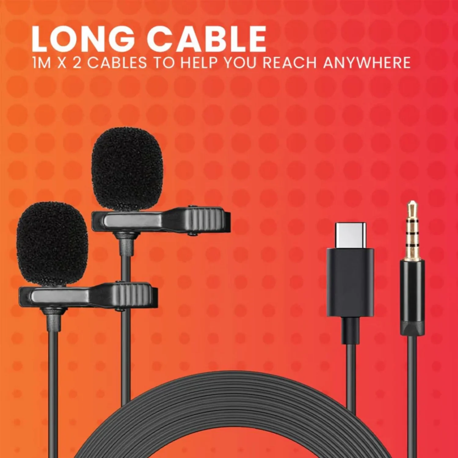 Audio Array AM-C35 Dual Head Lapel Microphone - Image 2