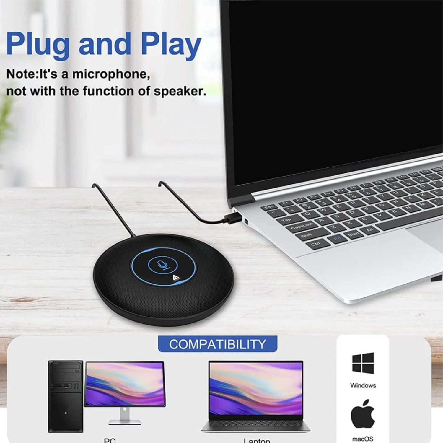Audio Array AM-C5 USB Plug & Play Conference Microphone - Image 4