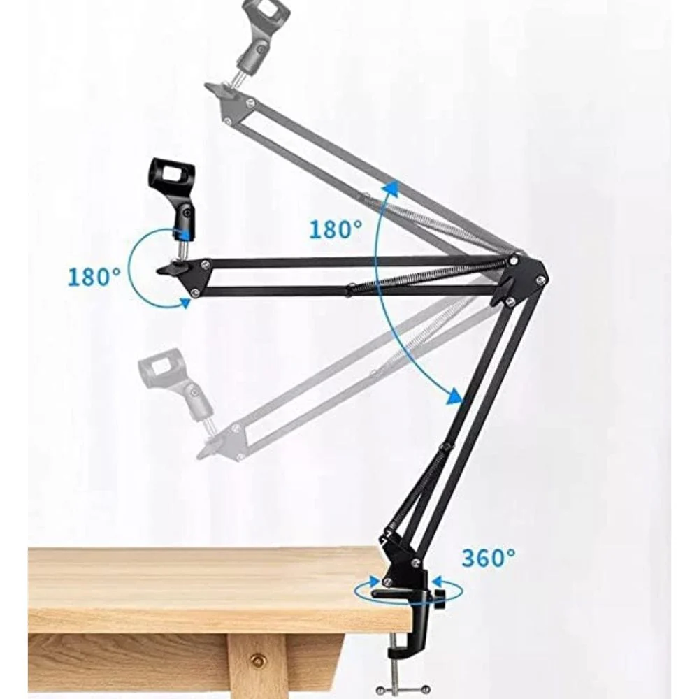 Audio Array AA-05 Suspension Boom Scissor Microphone Arm Stand with Universal Clamp - Image 2