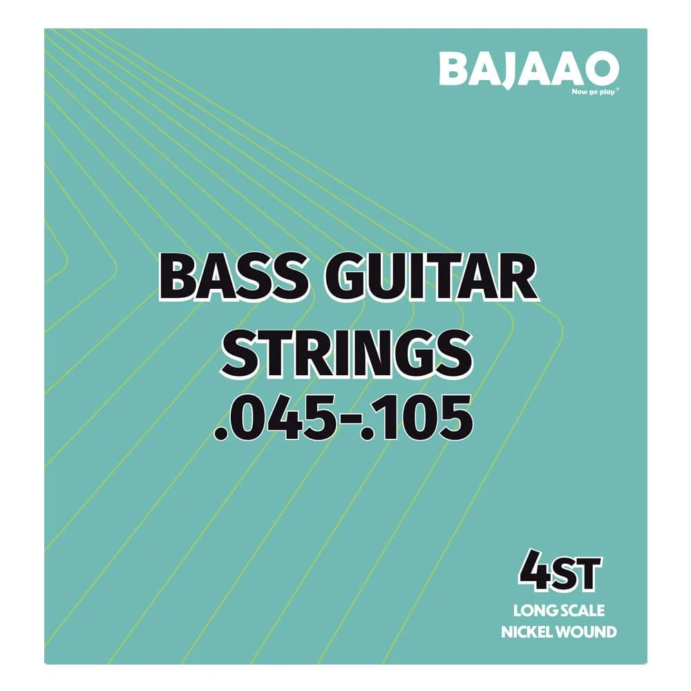 Bajaao Nickel Wound 4 String Electric Bass Guitar String Set - Image 2