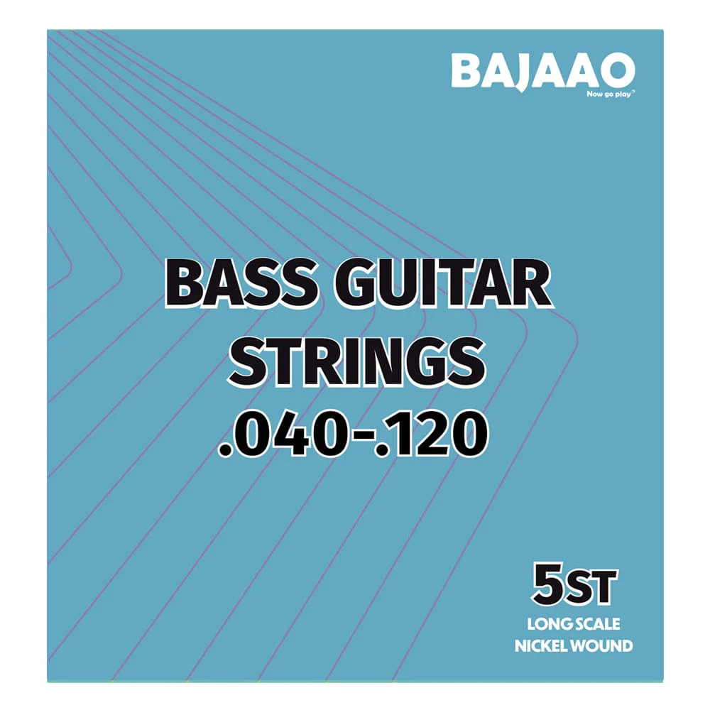 Bajaao Nickel Wound 5 String Electric Bass Guitar String Set