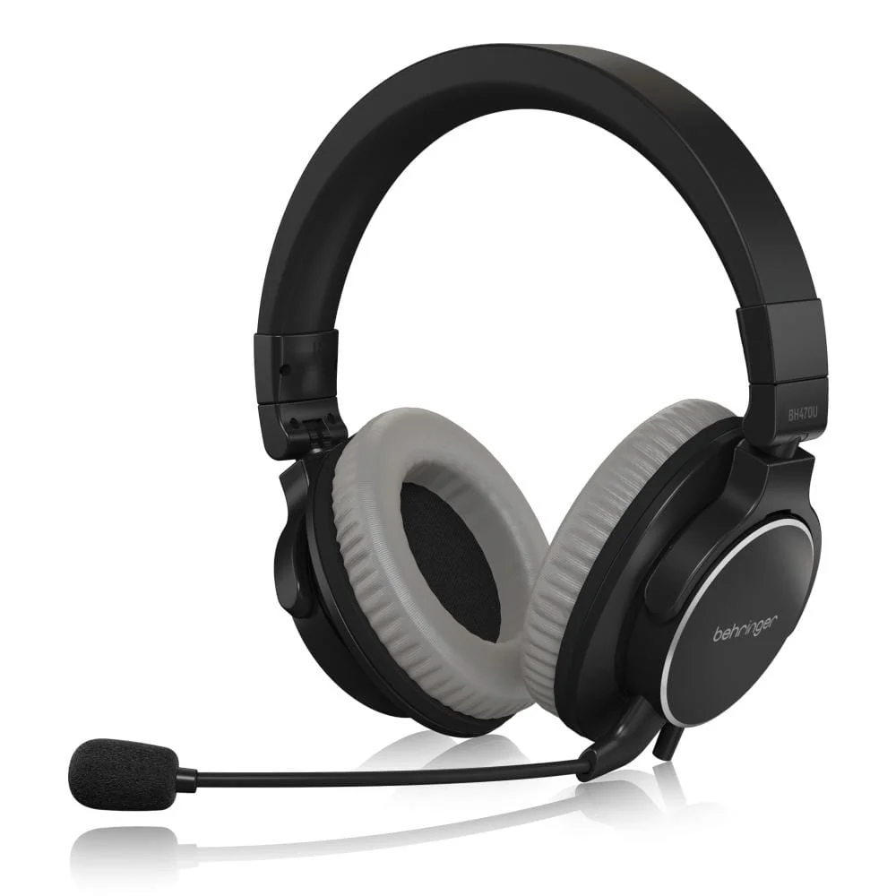 Behringer BH470U Premium Stereo Headset with Detachable Microphone and USB Cable