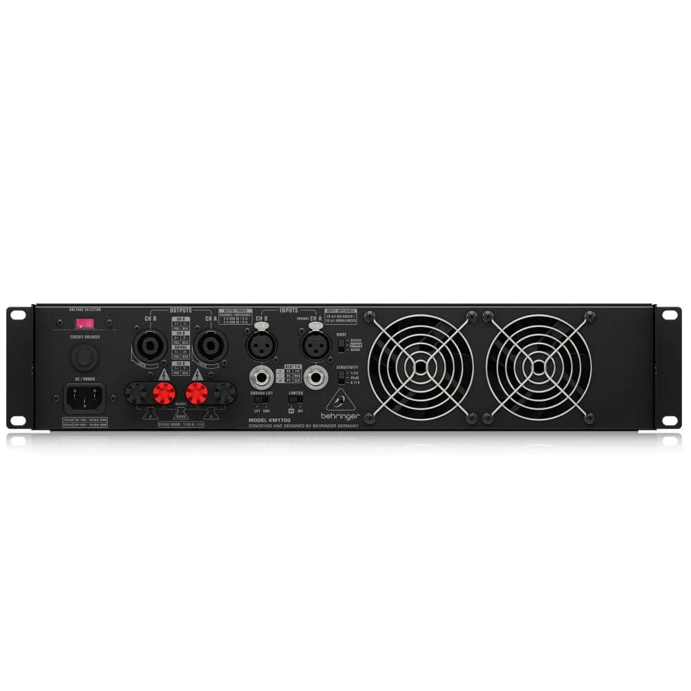 Behringer KM1700 Professional 1700-Watt Stereo Power Amplifier with ATR - Image 5