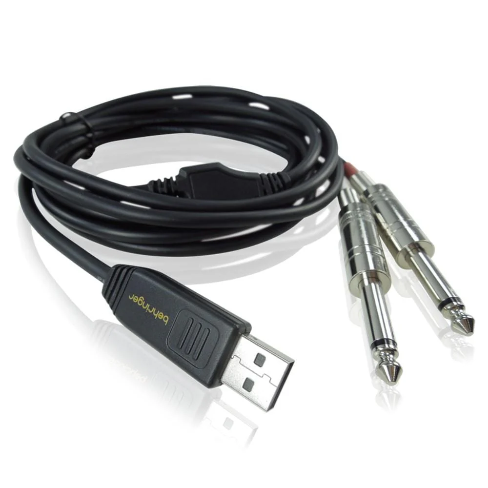 Behringer Line 2 USB Stereo 1/4 Inch Line In to USB Interface Cable