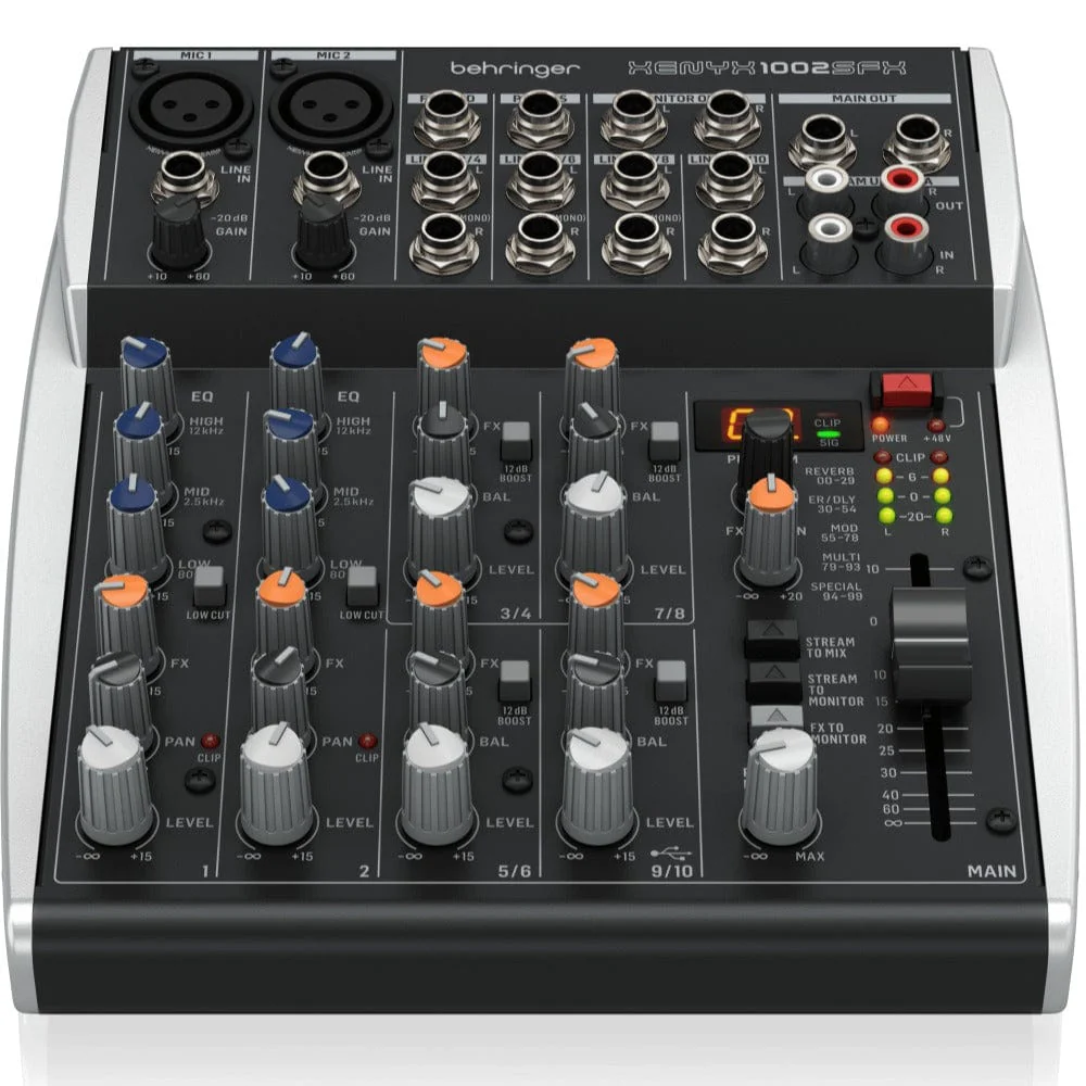Behringer Xenyx 1002 SFX Premium 10-Input Analog Mixer - Image 2