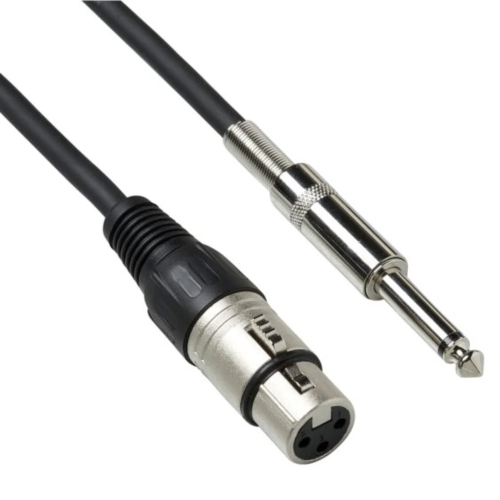 Bespeco XLR 3P Female/Jack Mono Microphone Cable - Image 2