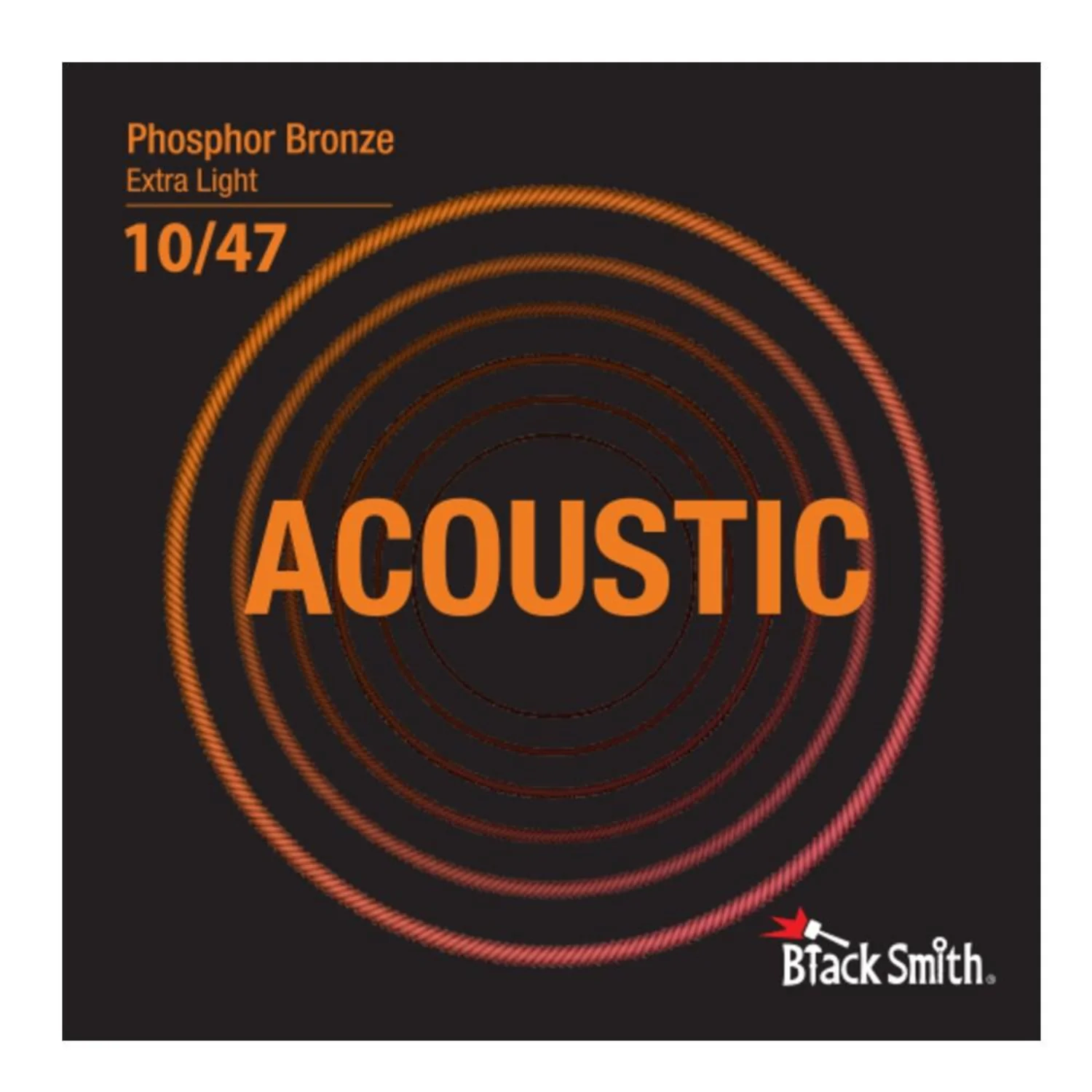 Black Smith Phosphor Bronze Acoustic Guitar Strings - Extra Thin Light - .009-.042 - Image 2