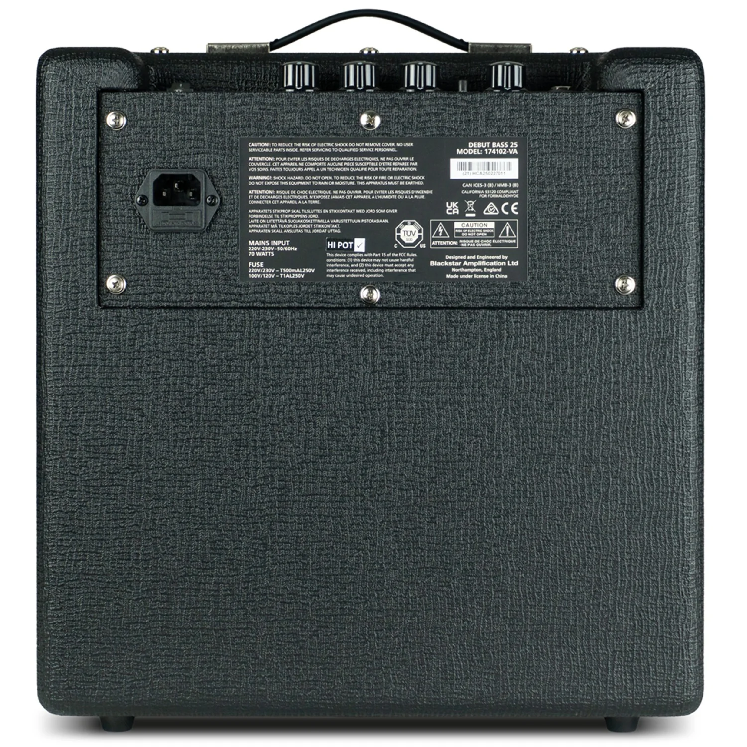 Blackstar Debut Bass 25 Combo Guitar Amplifier - Image 4