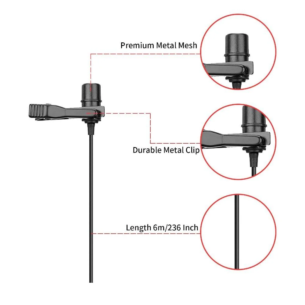 Boya BY-M1 Pro Omnidirectional Lavalier Condenser Microphone - Image 5