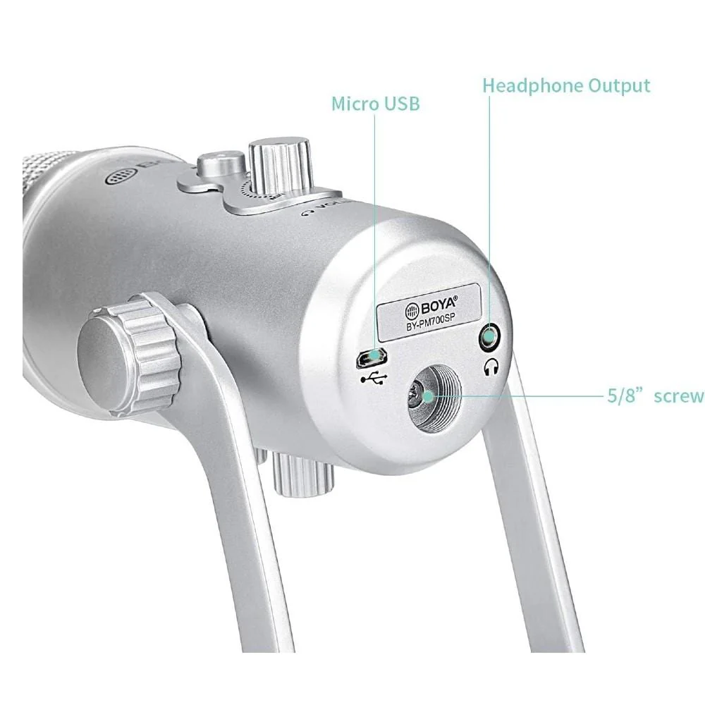 Boya BY-PM700SP USB Condenser Microphone For iOS Android Windows Mac Devices - Open Box - Image 9