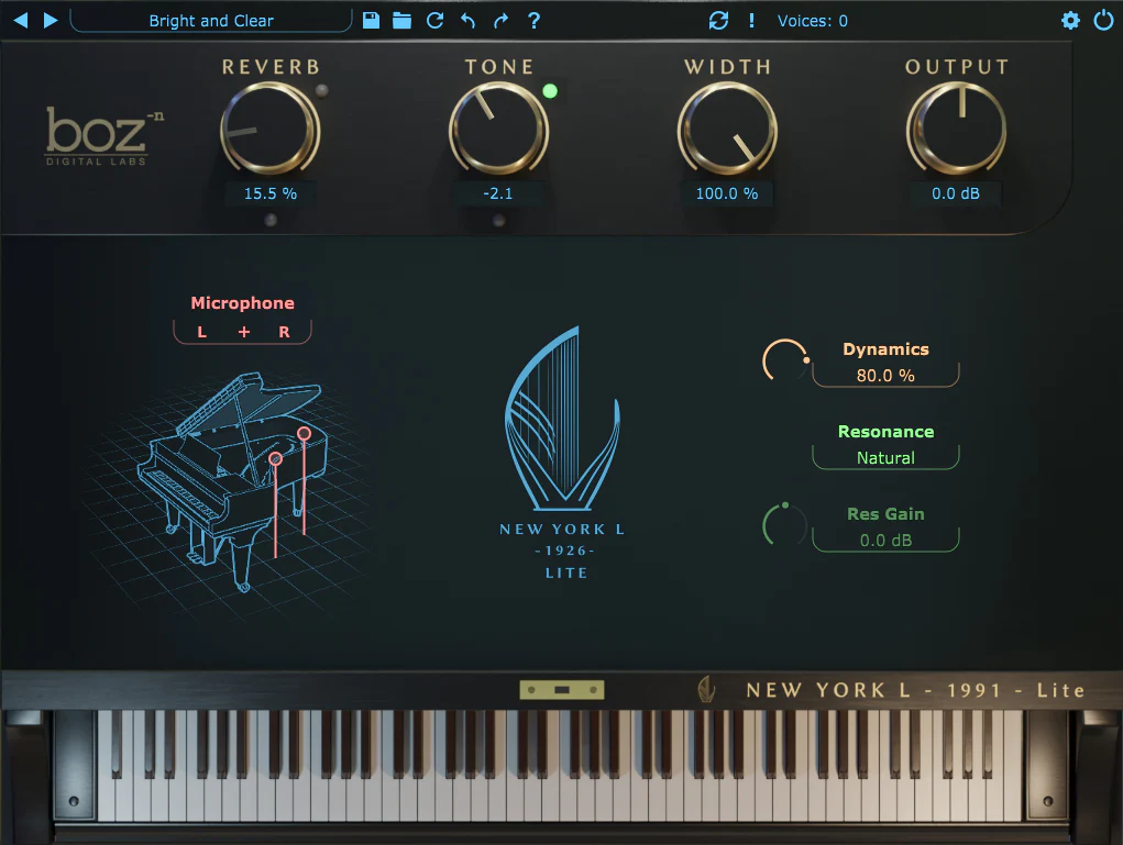 Boz Digital New York L 1991 Lite Piano Plugin