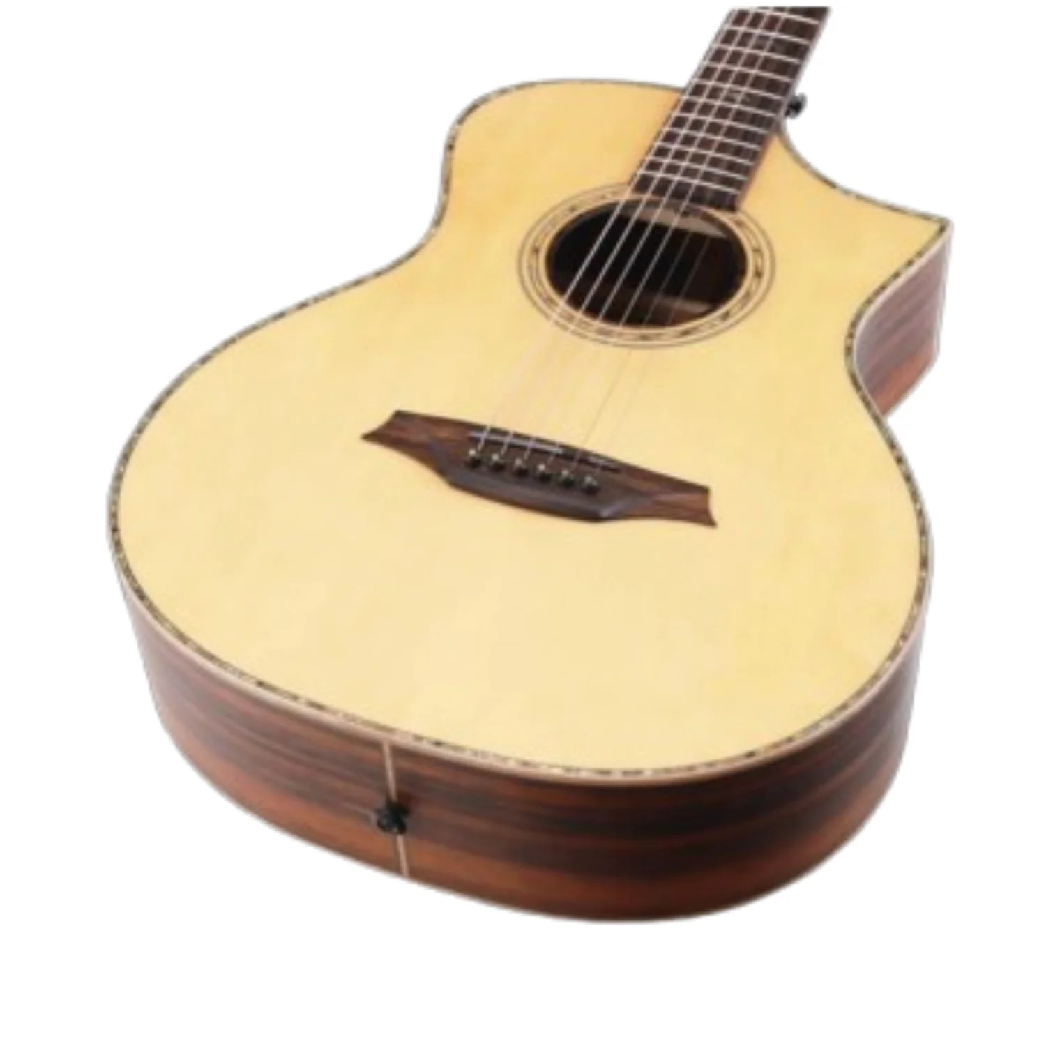 Bromo BAR5CE Concert All Solid Body Electro Acoustic Guitar - Natural - Image 3