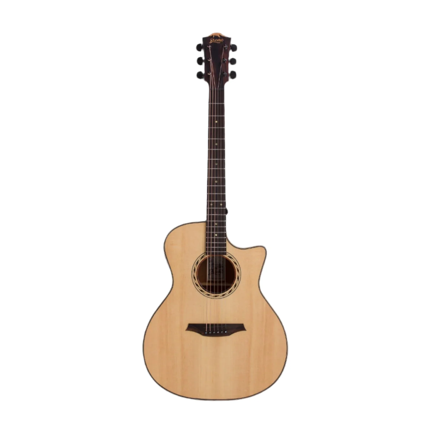 Bromo BAT2CE Tahoma Series Solid Top 6 String Electro Acoustic Guitar