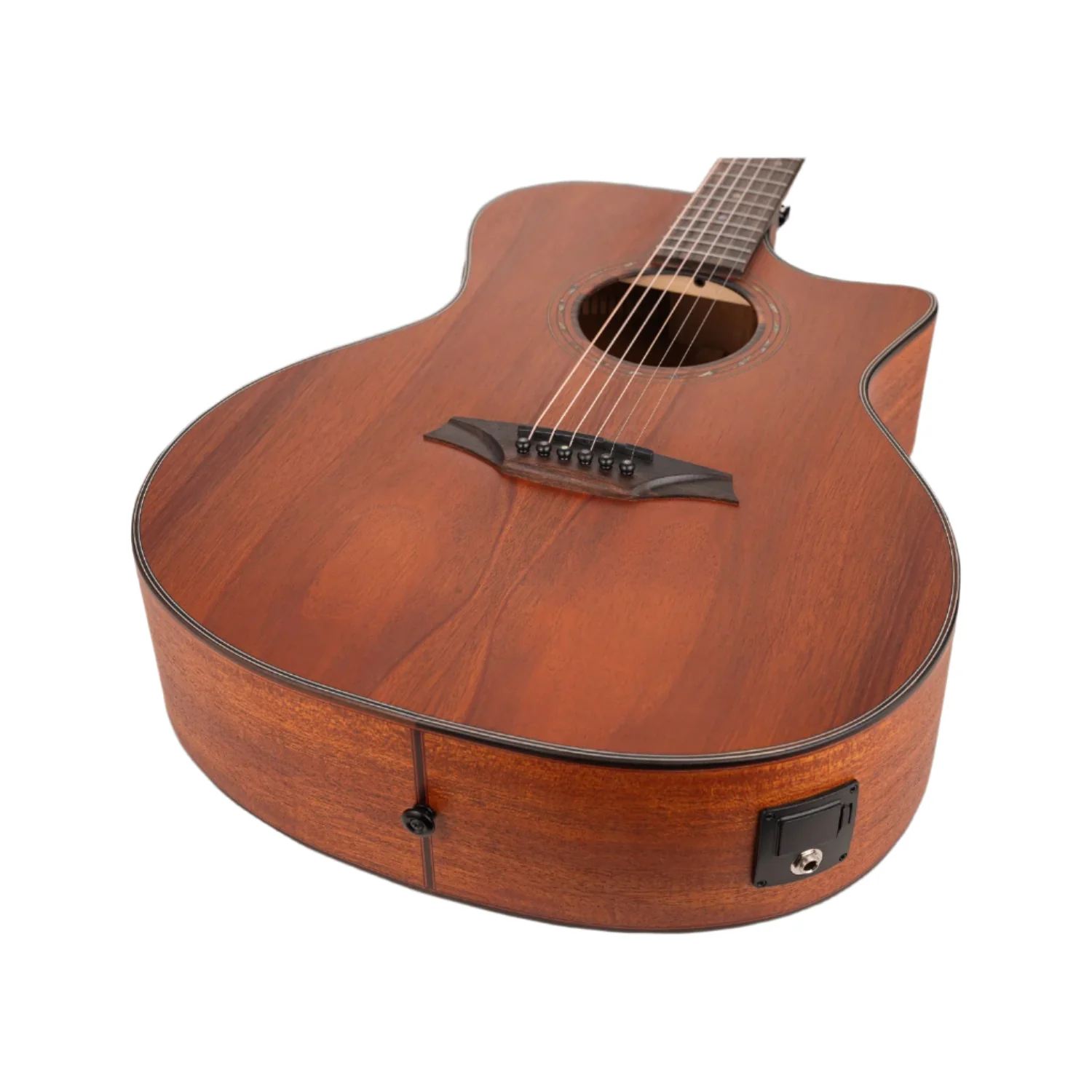 Bromo BAT2MCE Tahoma Series Solid Top 6 String Electro Acoustic Guitar - Image 3
