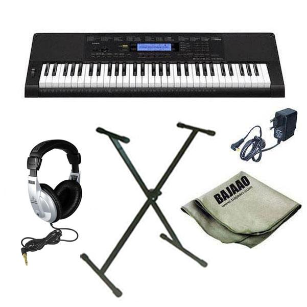 Casio CTK-860IN Arranger Keyboard with Stand, Headphones, Polishing Cloth and Power Adapter
