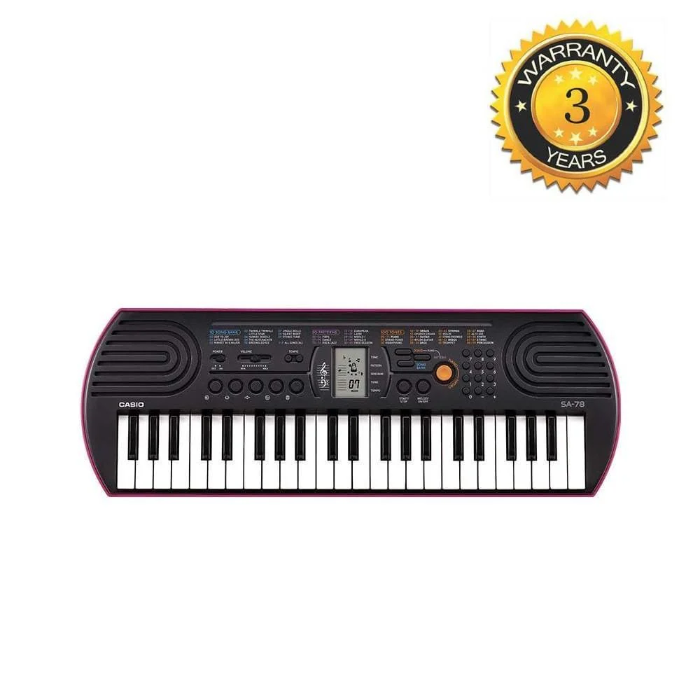 Casio SA78 Kids Mini Portable Keyboard With Adapter - Image 9