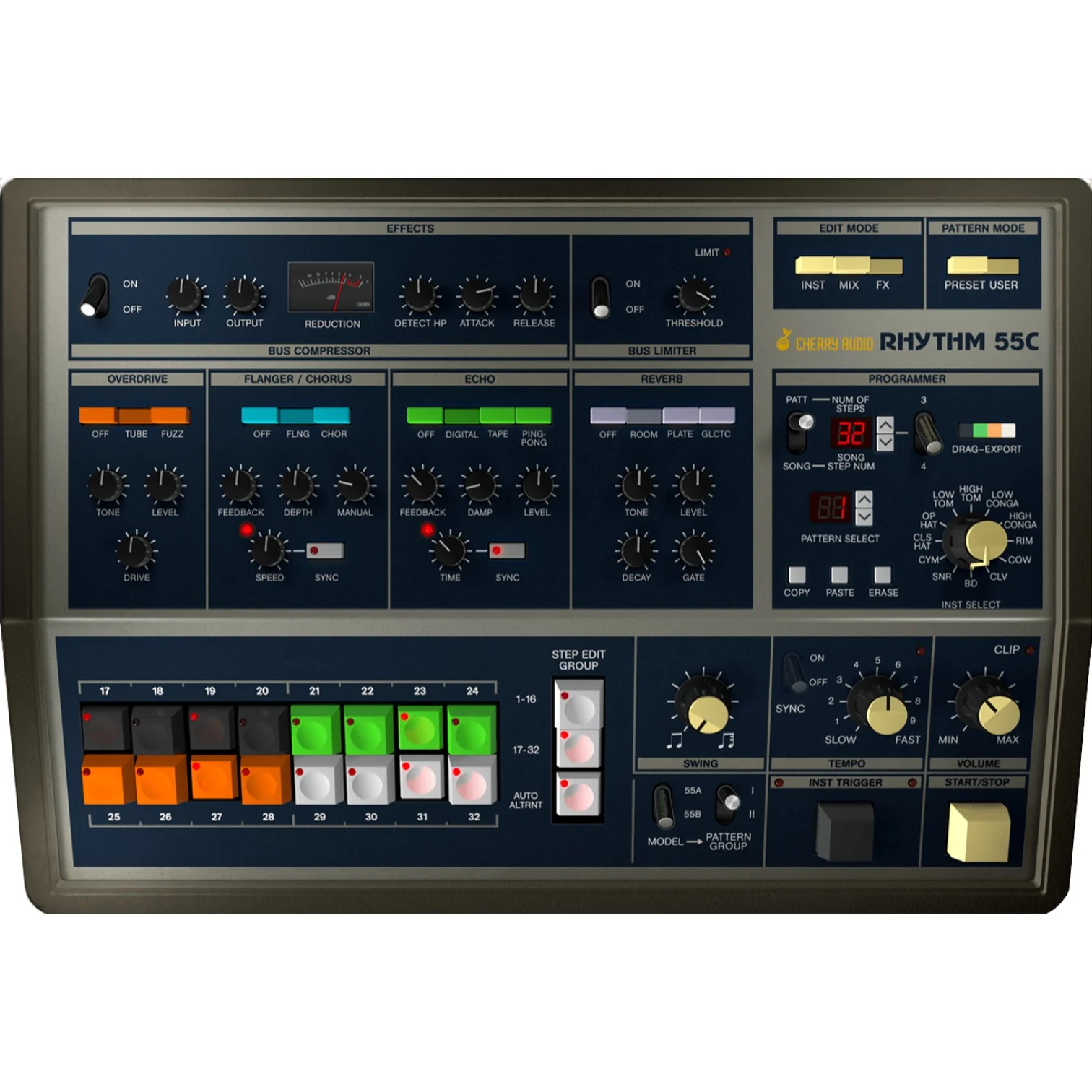 Cherry Audio KR-55C Drum Machine – Professional Audio Software & Plugin - Image 5