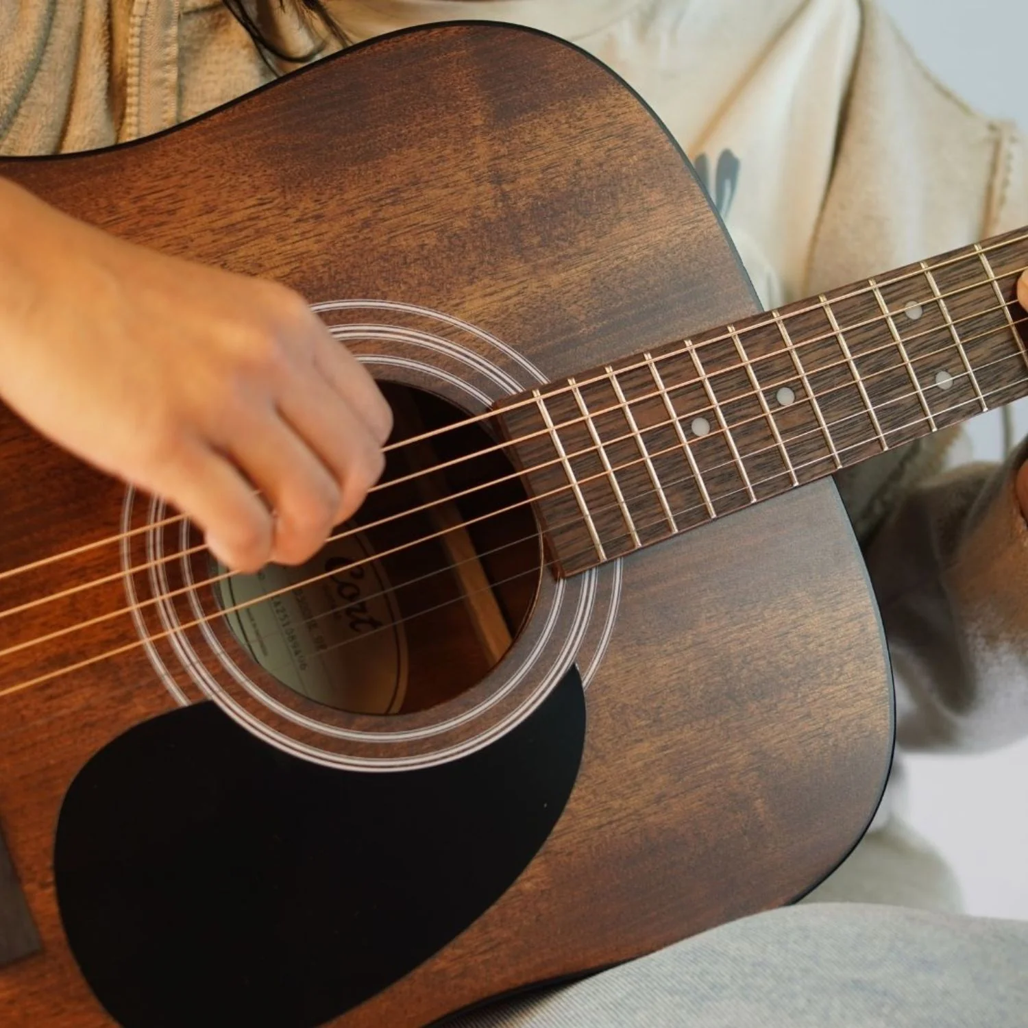 Cort AD300E 6 String Electro Acoustic Guitar - Image 32