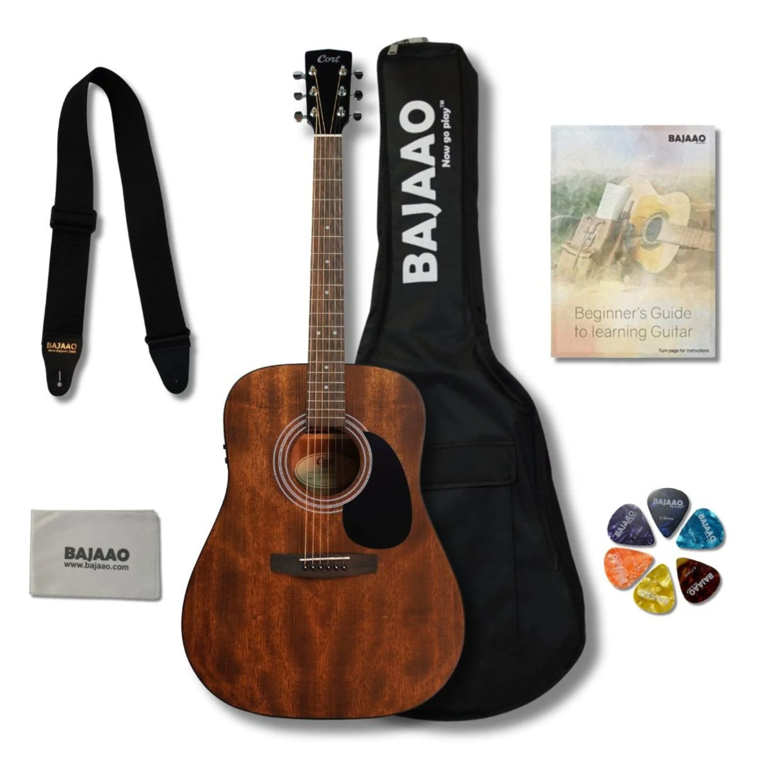 Cort AD300E 6 String Electro Acoustic Guitar - Image 42