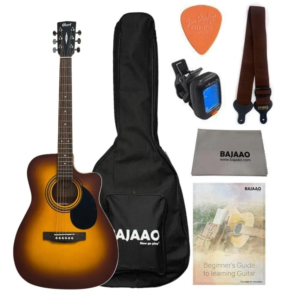 Cort AF500C Standard Series Cutaway 6 String Acoustic Guitar - Image 10