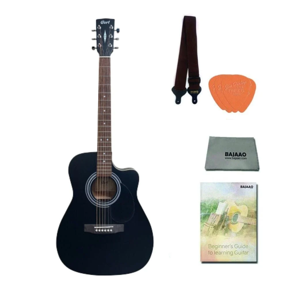 Cort AF500C Standard Series Cutaway 6 String Acoustic Guitar - Image 2