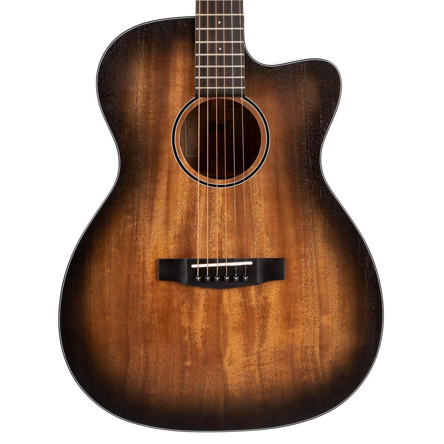 Cort Core OC Mahogany 6-Strings Electro Acoustic Guitar With Bag- Open Pore Black Burst - Image 7