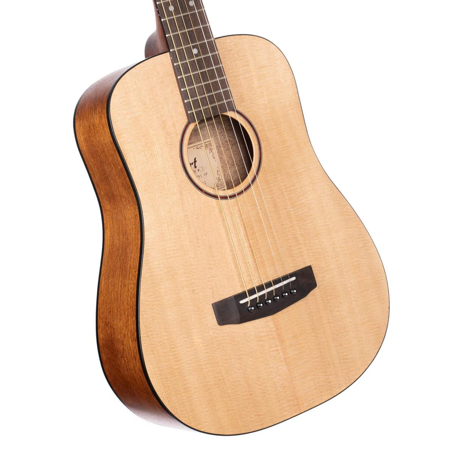 Cort Earth Mini 6 String Acoustic Guitar with Bag - Image 2