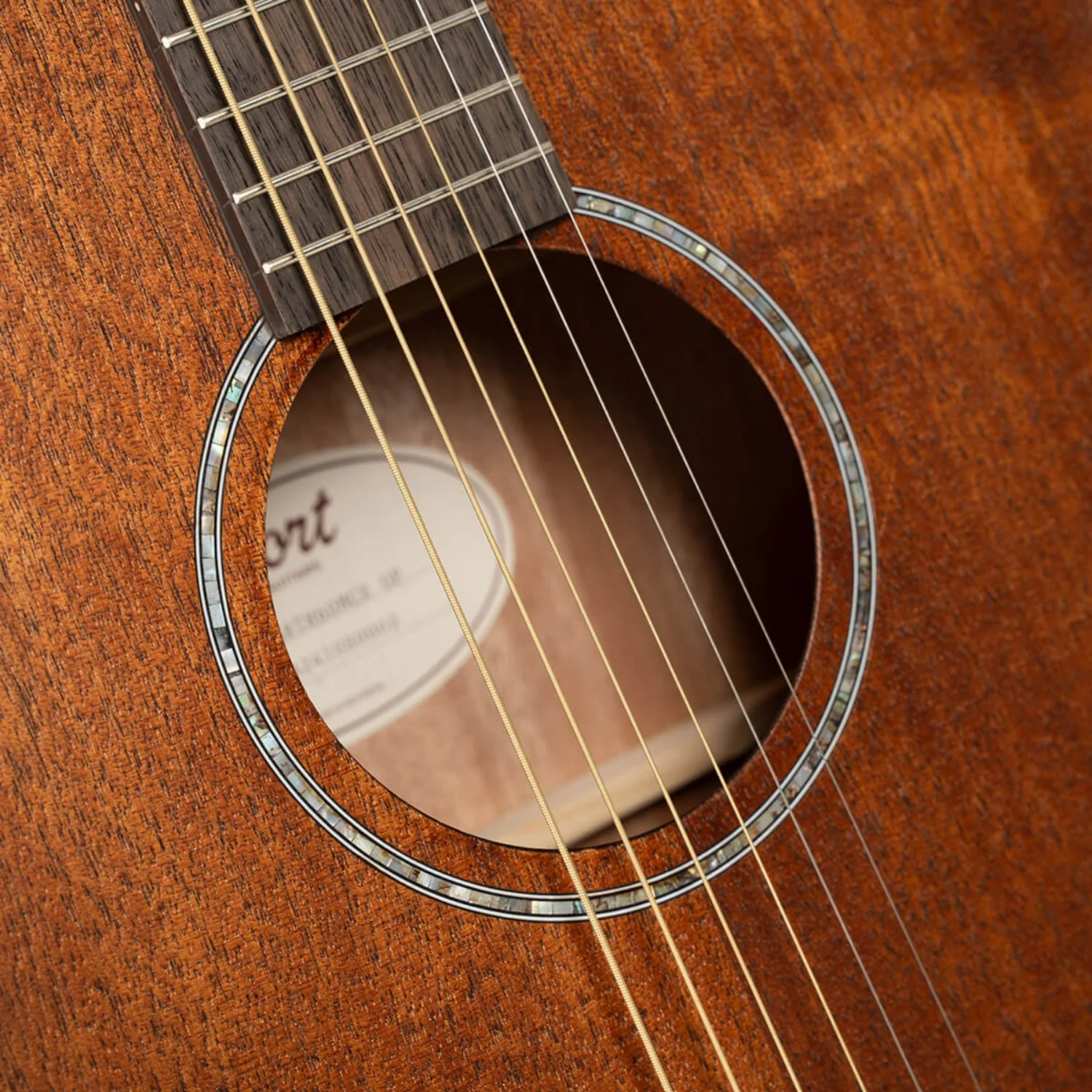 Cort Earth60MCE Semi 6 String Electro Acoustic Guitar - Image 7