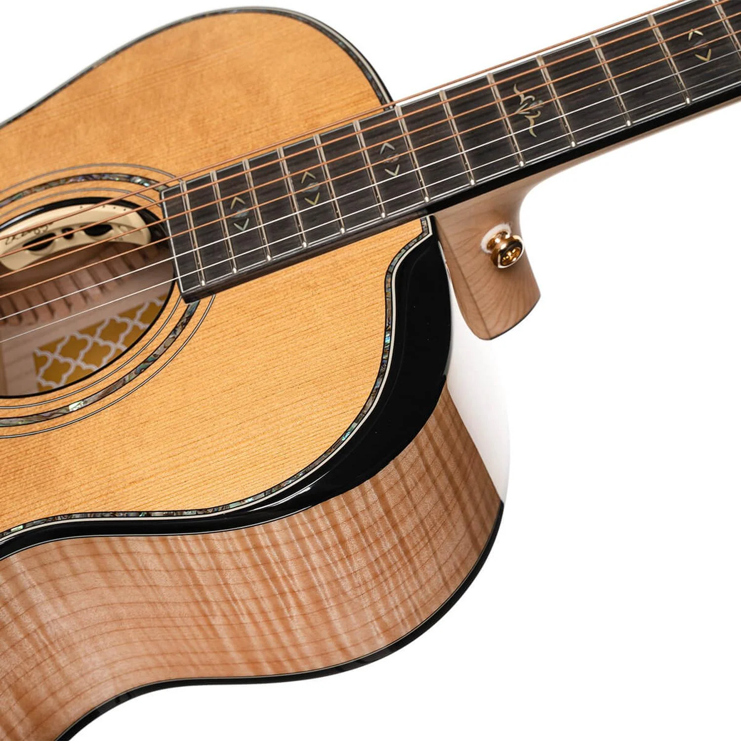 Cort Gold-Passion 6 String Electro Acoustic Guitar with Case - Natural Glossy - Image 6