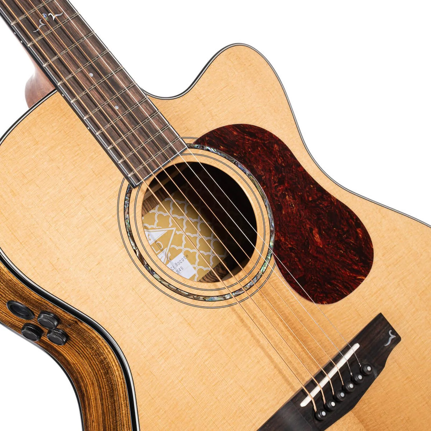 Cort Gold Series Gold OC6 Bocote Electro Acoustic Guitar With Bag - Image 3