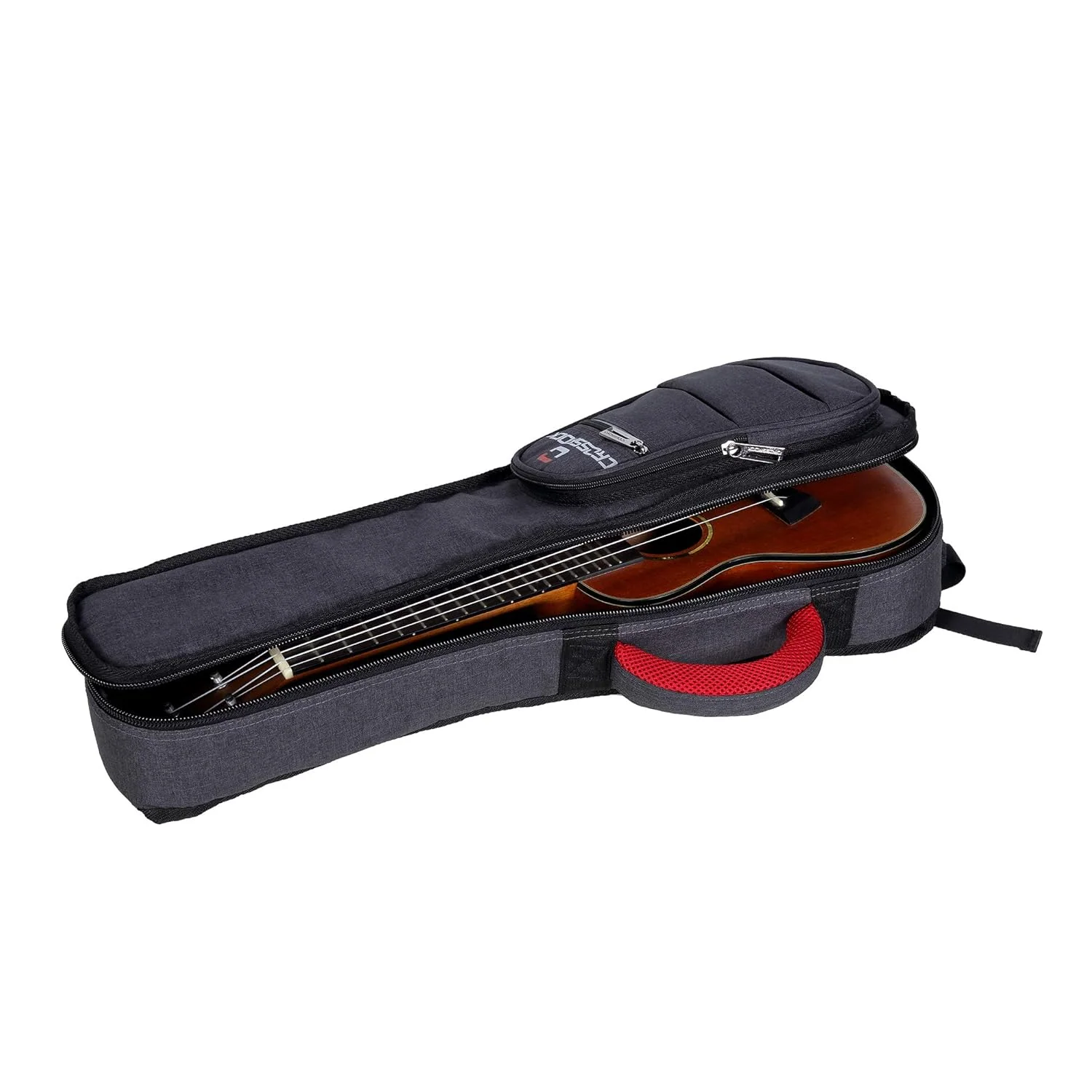 Crossrock CRSG107CUDG Concert Ukulele Gig Bag with 10mm Padding - Dark Grey - Image 2
