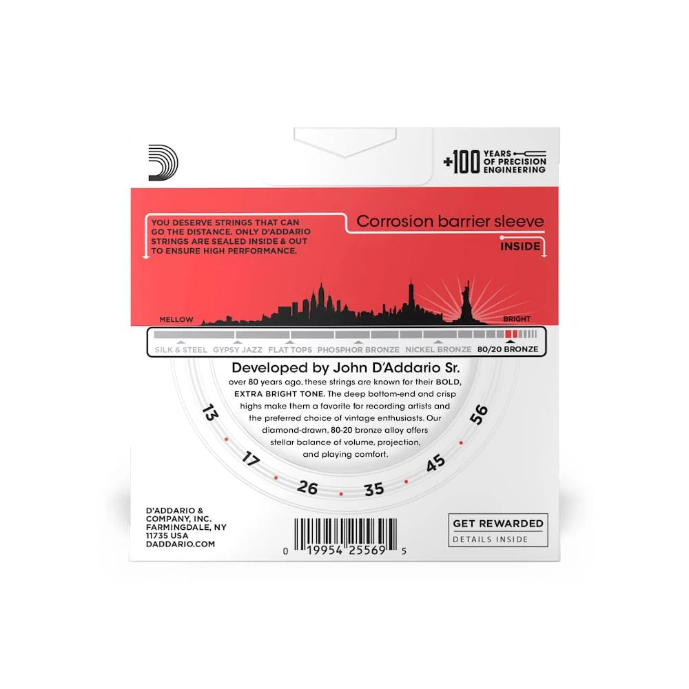 D'Addario EJ12 3D 3 Pack Bronze Acoustic Guitar - Image 4