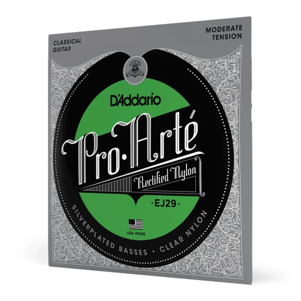 D'Addario EJ29 Rectified Nylon Moderate Tension Tie End Classical Guitar String Set - Image 2