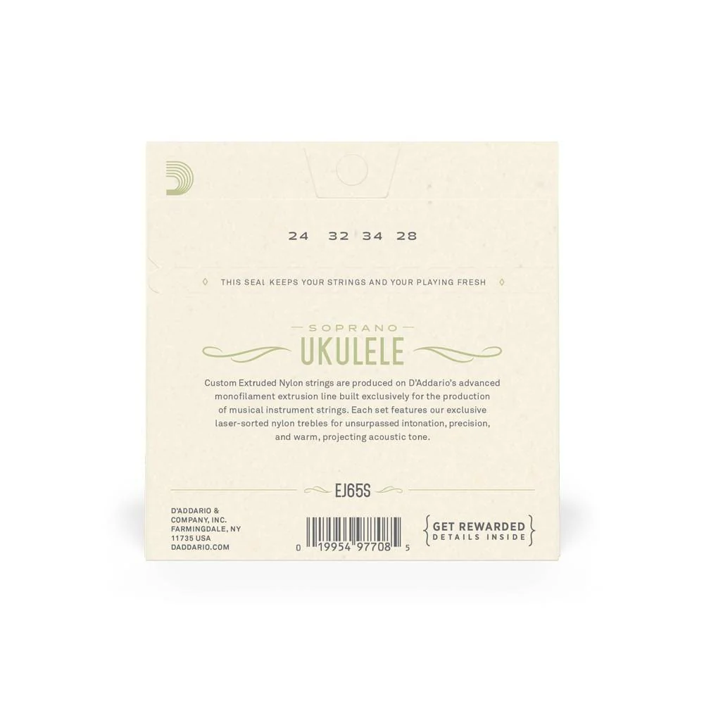 D'Addario EJ65S Soprano Ukulele String Set - Image 3