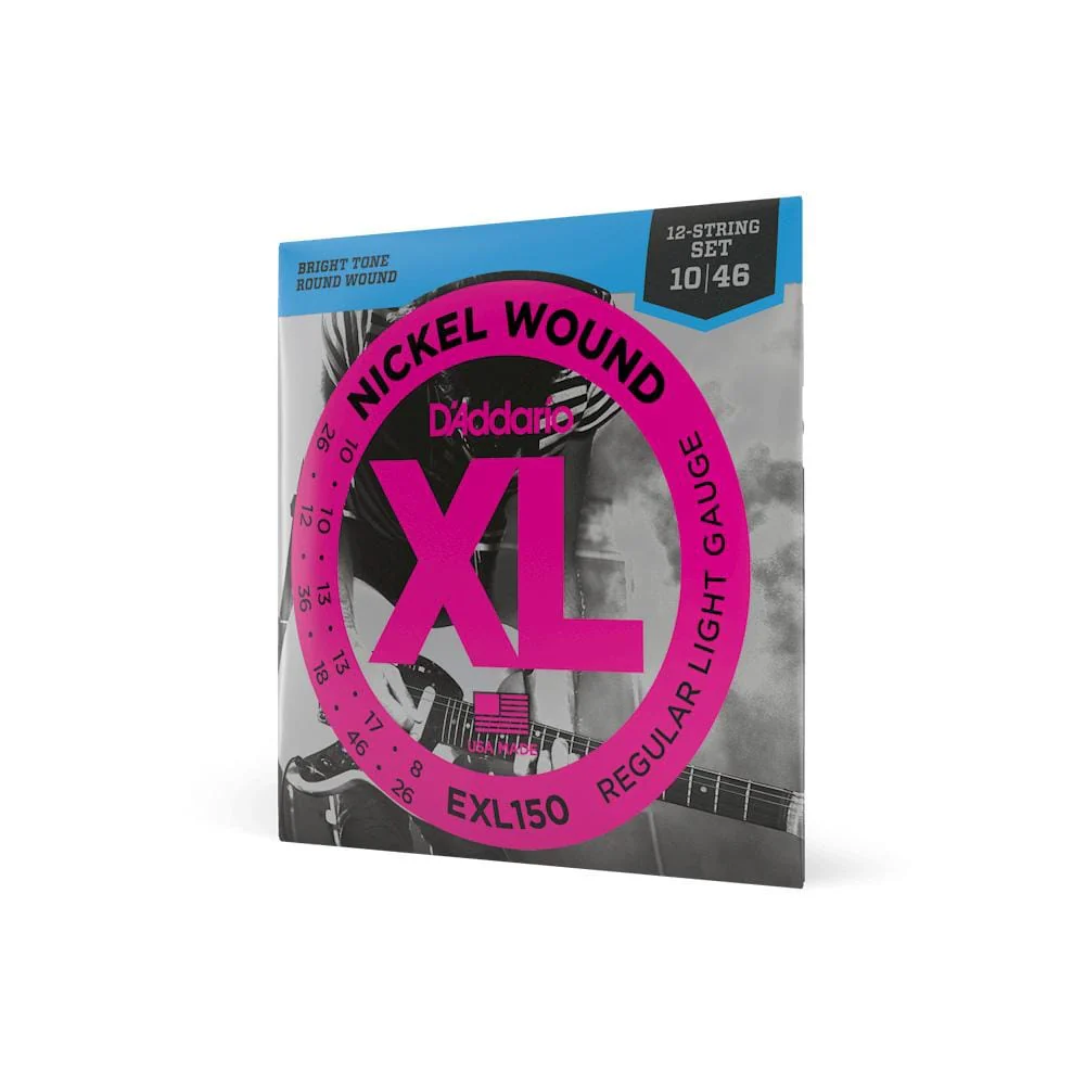 D'Addario EXL150 XL Regular Lite 12 Electric Guitar String Set