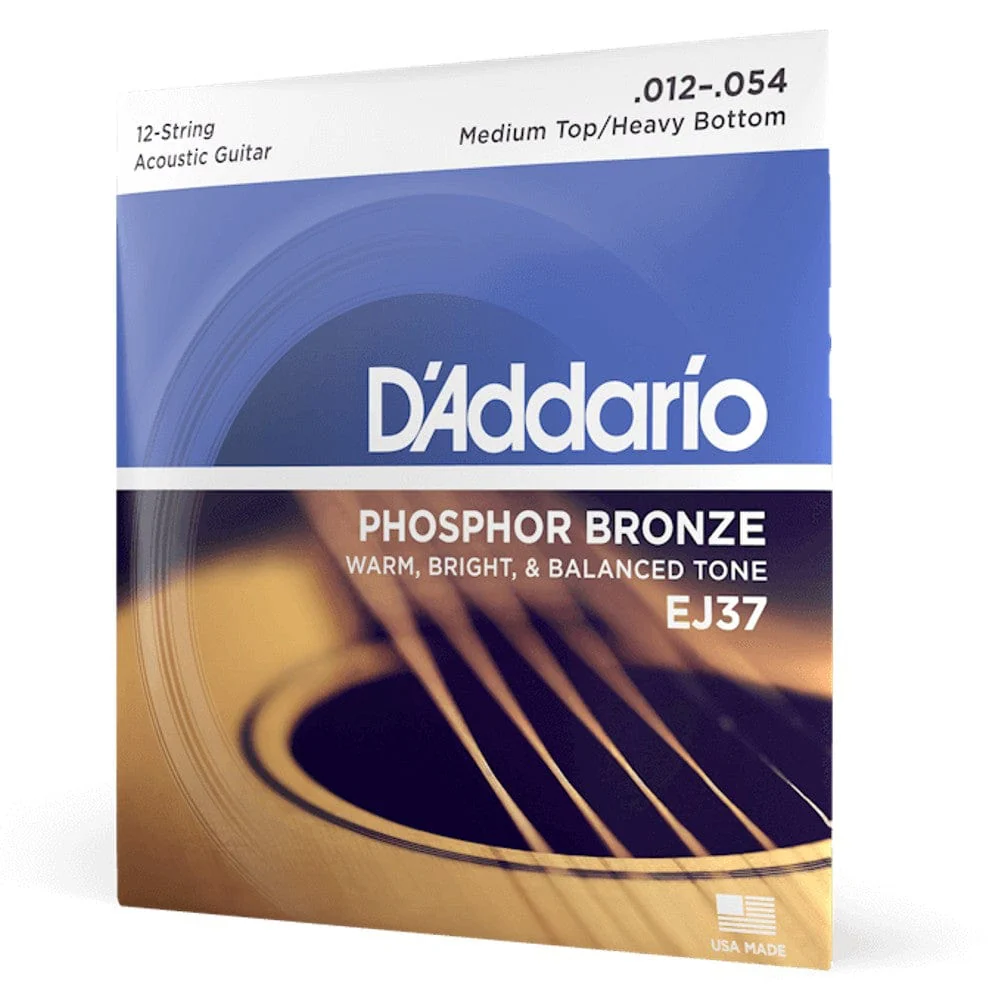 D'Addario Phosphor Bronze 12 String Acoustic Guitar String Set - Image 2
