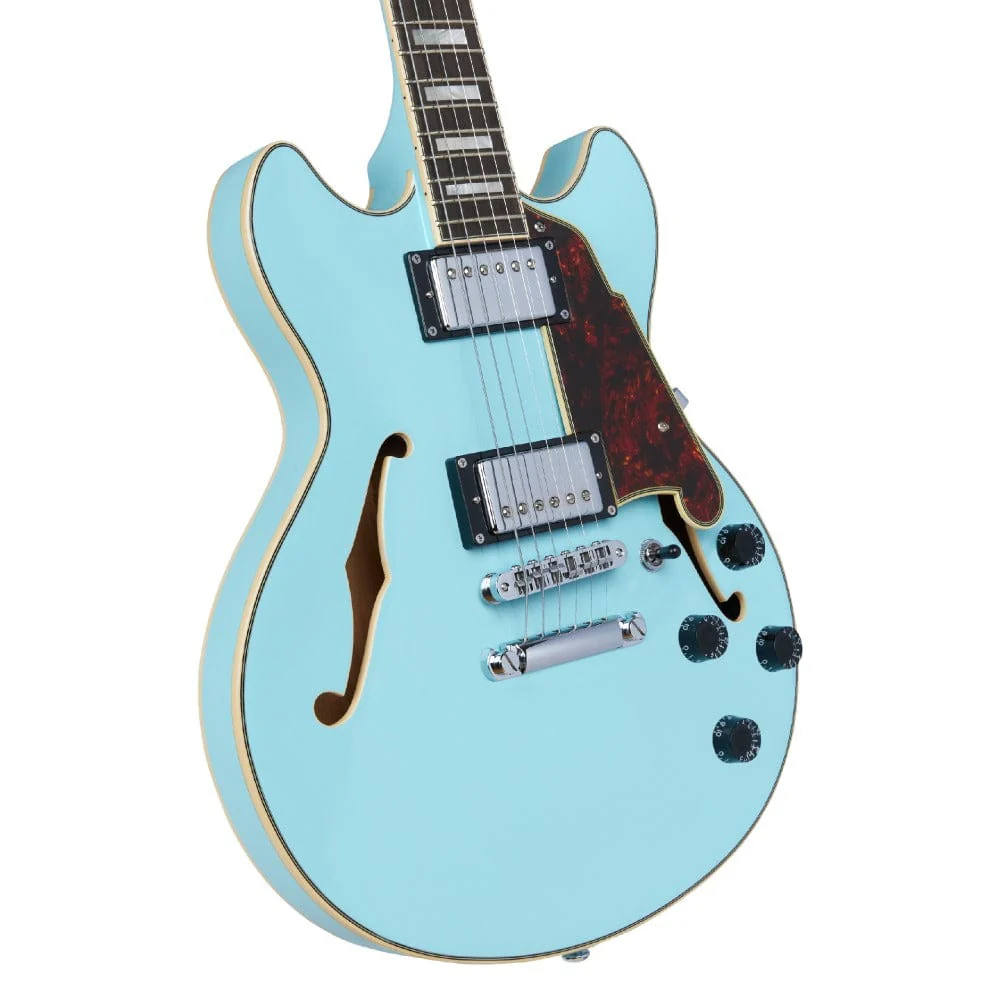 D'Angelico Premier Mini DC Semi-Hollow 6 String Electric Guitar - Image 21